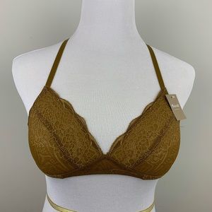 Madewell Camila Lace Bralette XS A AA Nude